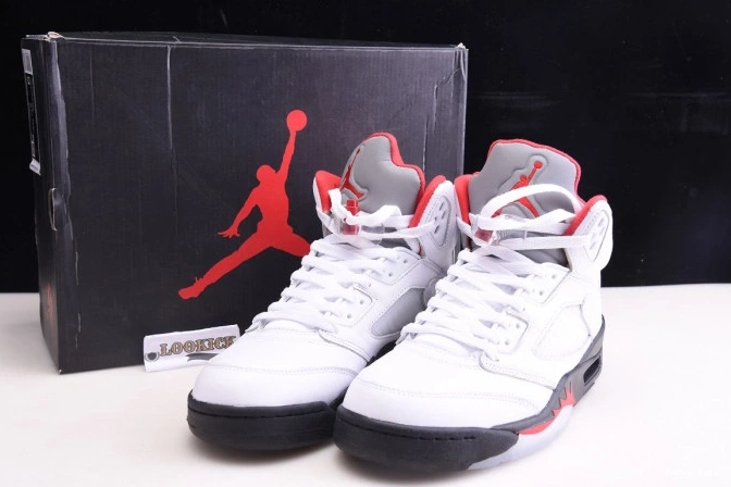 Cheap Husky Fire Silver (2020) Retro Jordan Red Air Tongue 5 DA1911-102 0711
